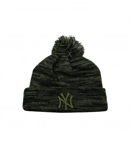 NY Marl Knit black Olive New Era